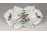 Régi paradicsommadár mintás Herendi levél alakú porcelán hamutál