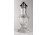 Antik talpas Biedermeier üveg kiöntő 17.5 cm
