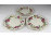 Pillangós vajszínű Zsolnay süteményes tányér 3 darab
