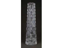 Karel Wünsch csiszolt üveg váza 26.5 cm