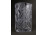 Extra vastagfalú modern csiszoltüveg design kristály váza 26.5 cm