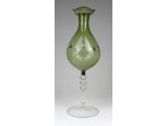 Mid century művészi fújt üveg váza 25 cm