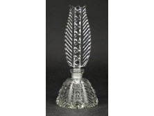 Antik csiszoltüveg parfümszóró üveg 15 cm