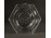 Régi gyönyörű art deco préselt pikkelyes üveg váza 25 cm