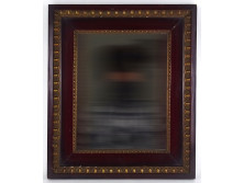 Antik mahagóni színű aranyozott keretes tükör 45.5 x 38.5 cm