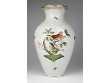 Régi hibátlan Rothschild mintás Herendi porcelán váza 23.5 cm