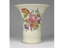Régi vajszínű Rosenthal porcelán váza 10 cm
