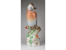 Nagyméretű Herendi madár porcelán szajkó 33 cm