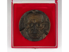 Mladonyiczky Béla : Kemény Gábor bronz emlékplakett 10 cm