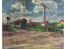 Pálla Jenő (1883-1958) : Tanyaudvar