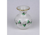 Petrezselyem mintás kisméretű Herendi porcelán ibolyaváza 6.8 cm