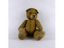 Antik afrikkal tömött játék mackó Teddy maci 41 cm