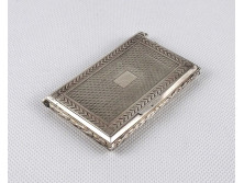 Antik jelzett 900-as finomságú német ezüst női cigaretta tárca dózni 88 g 