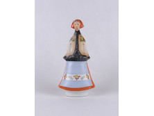 Régi Aquincum porcelán menyecske szobor 20 cm