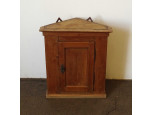Antik 19. századi fali téka sarokszekrény 66 x 59 cm