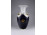 Régi aranyozott, kobaltkék Reichenbach porcelán váza 23.5 cm