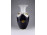 Régi aranyozott, kobaltkék Reichenbach porcelán váza 23.5 cm