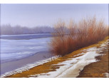 Pintér József : "Márciusi hó" 1991   50 x 35 cm