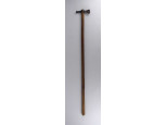 Antik acél fokos fejes túrabot, sétabot 90.5 cm