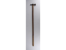 Antik acél fokos fejes túrabot, sétabot 90.5 cm