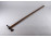 Antik acél fokos fejes túrabot, sétabot 90.5 cm