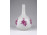 Régi rózsaszín rózsás Wallendorf porcelán szálváza 15 cm