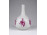 Régi rózsaszín rózsás Wallendorf porcelán szálváza 15 cm