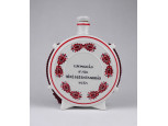 Régi nagyméretű Hollóházi porcelán kulacs eredeti dobozában 16.5 cm