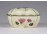 Régi, pillangó mintás, vajszínű Zsolnay porcelán bonbonier