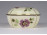 Régi, pillangó mintás, vajszínű Zsolnay porcelán bonbonier