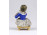 Antik nápolyi Capodimonte fodros szoknyás kislány porcelán figura 7 cm