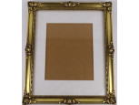 Aranyozott blondel keret paszpartuval 23.5 x 18 cm