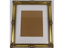 Aranyozott blondel keret paszpartuval 23.5 x 18 cm