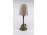 Antik bronz talpas asztali lámpa, éjjeli lámpa 51 cm
