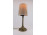 Antik bronz talpas asztali lámpa, éjjeli lámpa 51 cm