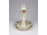 Pillangó mintás vajszínű Zsolnay porcelán gyertyatartó 14 cm