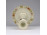 Pillangó mintás vajszínű Zsolnay porcelán gyertyatartó 14 cm