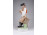 Régi Zsolnay furulyázó legény porcelán figura 27 cm