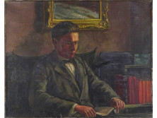Pálla Jenő (1883-1958) : Olvasó férfi 1932