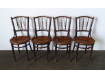 Régi nyomott mintás Thonet jellegű MAZOWIA szék garnitura 4 darab