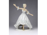 Régi Wallendorf porcelán balerina szobor 19 cm
