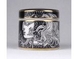 Szász Endre STUDIÓ, aranyozott Hollóházi porcelán tégely LIMITED EDITION