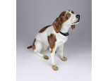 Régi Hutschenreuther porcelán kutya 20 cm