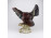 Antik nagyméretű majolika fajdkakas figura 29.5 cm