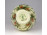 Vajszínű, orchideás Zsolnay porcelán díszváza 13 cm