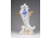 Antik barokkos, bőségszaru alakú, Fischer & Reichenbach porcelán díszváza 16.8 cm