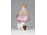 Régi Herendi kislány cicával porcelán figura 12 cm
