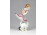 Régi Herendi kislány cicával porcelán figura 12 cm