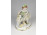 Régi jelzett SITZENDORF porcelán figura kislány nyuszikkal 12 cm