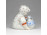 Pöttyös kendős korsós kislány Zsolnay porcelán figura